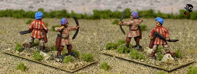 Al-Andalus Andalusian Army in 15mm psiloi skirmishers unit for DBA from Old Glory 15s painted by Neldoreth - An Hour of Wolves & Shattered Shields