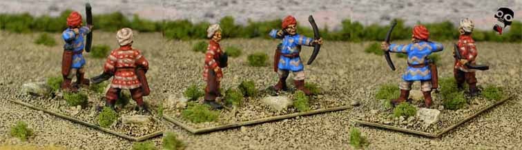 Al-Andalus Andalusian Army in 15mm psiloi skirmishers unit for DBA from Old Glory 15s painted by Neldoreth - An Hour of Wolves & Shattered Shields