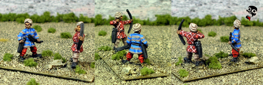 Al-Andalus Andalusian Army in 15mm psiloi skirmishers unit for DBA from Old Glory 15s painted by Neldoreth - An Hour of Wolves & Shattered Shields
