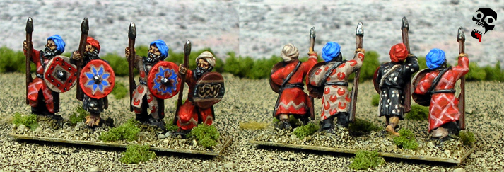 Al-Andalus Andalusian Army in 15mm spearmen spear unit for DBA from Old Glory 15s painted by Neldoreth - An Hour of Wolves & Shattered Shields
