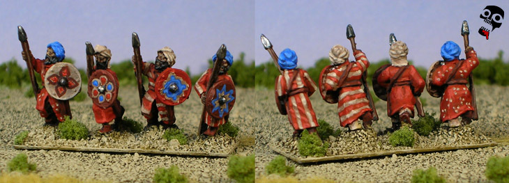 Al-Andalus Andalusian Army in 15mm spearmen spear unit for DBA from Old Glory 15s painted by Neldoreth - An Hour of Wolves & Shattered Shields