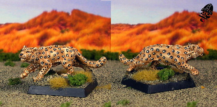 Panther - Leopard from Reaper Miniatures painted by Neldoreth - An Hour of Wolves & Shattered Shields