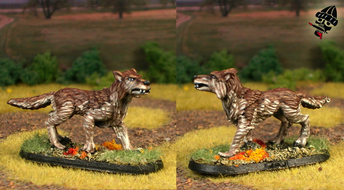 Dire Wolf from Unknown painted by Neldoreth - An Hour of Wolves & Shattered Shields