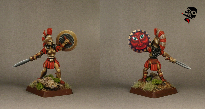Female Hoplite from Reaper Miniatures painted by Neldoreth - An Hour of Wolves & Shattered Shields