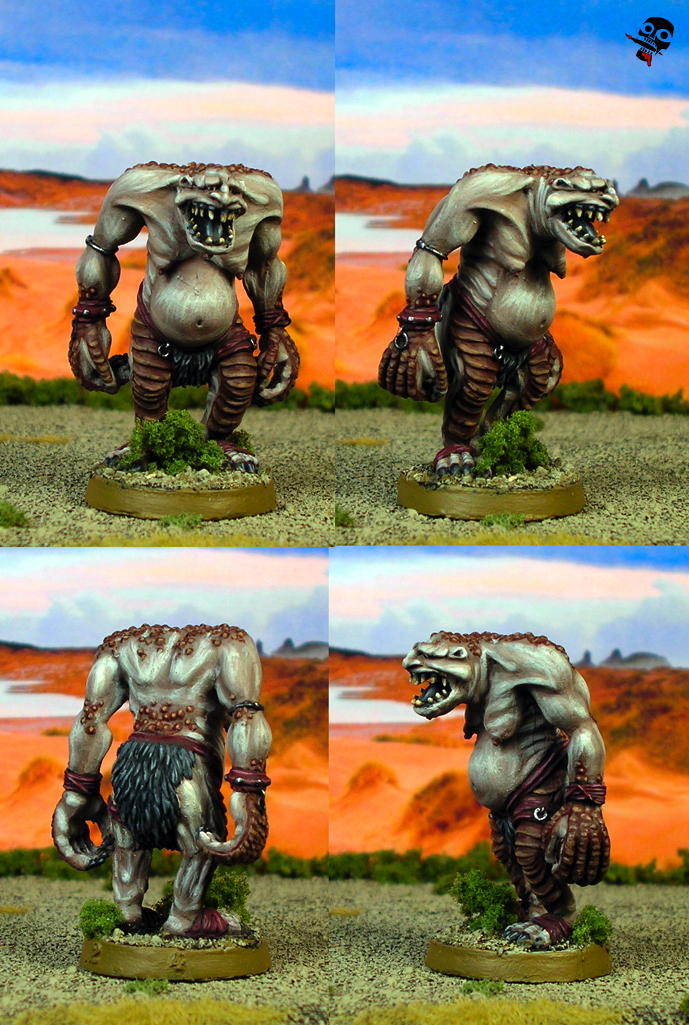 Sand Ogre from Fenryll Miniatures painted by Neldoreth - An Hour of Wolves & Shattered Shields