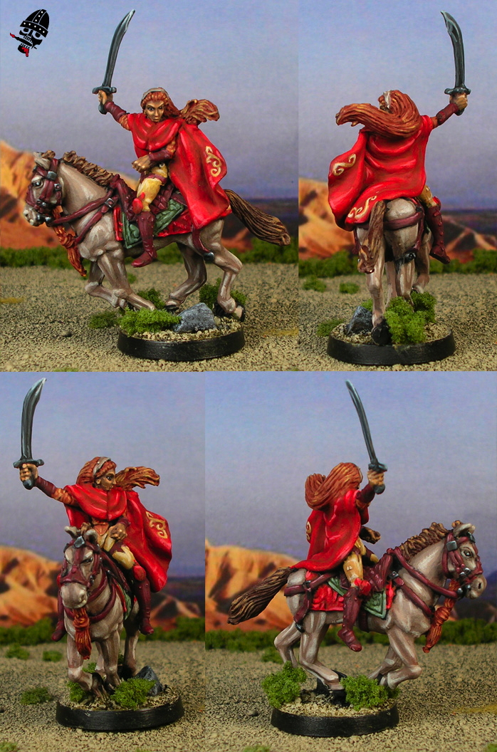 Mounted druid conversion from Reaper and Harlequin Miniatures painted by Neldoreth - An Hour of Wolves & Shattered Shields