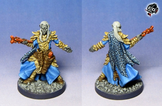 Drow Wizard from Legend of Drizzt from Dungeons & Dragons Miniatures painted by Neldoreth - An Hour of Wolves & Shattered Shields