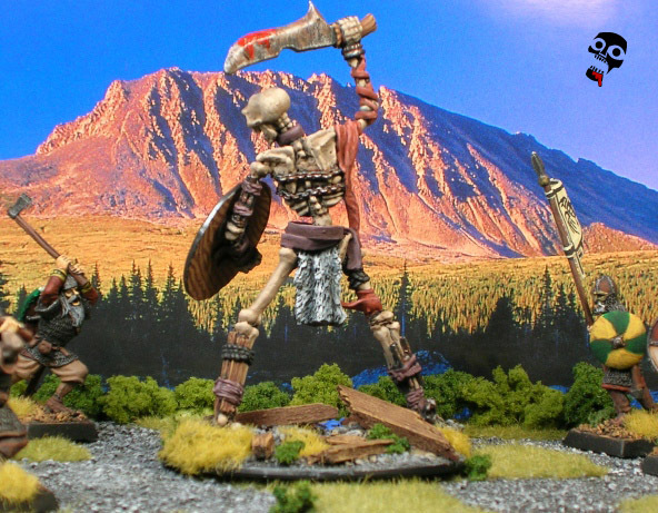 Giant skeleton from Reaper Miniatures painted by Neldoreth - An Hour of Wolves & Shattered Shields