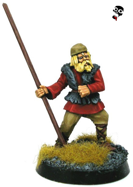 Old Glory Viking Bondi as European Monk from Old Glory painted by Neldoreth - An Hour of Wolves & Shattered Shields