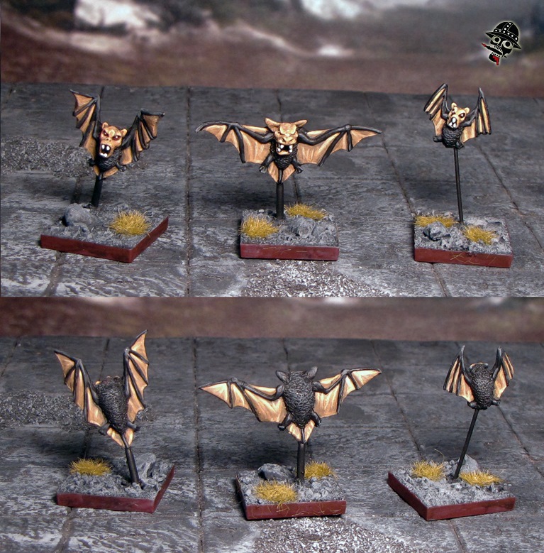 bats in a bat swarm from Games Workshop painted by Neldoreth - An Hour of Wolves & Shattered Shields