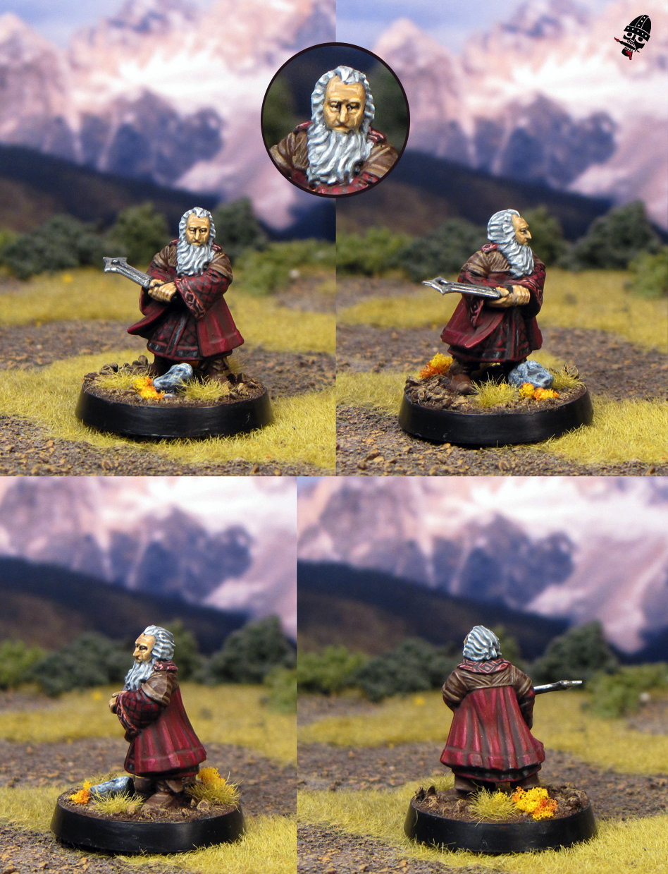Balin from the Escape from Goblin town box set from Games Workshop painted by Neldoreth - An Hour of Wolves & Shattered Shields
