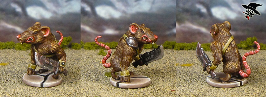 Mice & Mystics rat warrior from Plaid Hat Games painted by Neldoreth - An Hour of Wolves & Shattered Shields