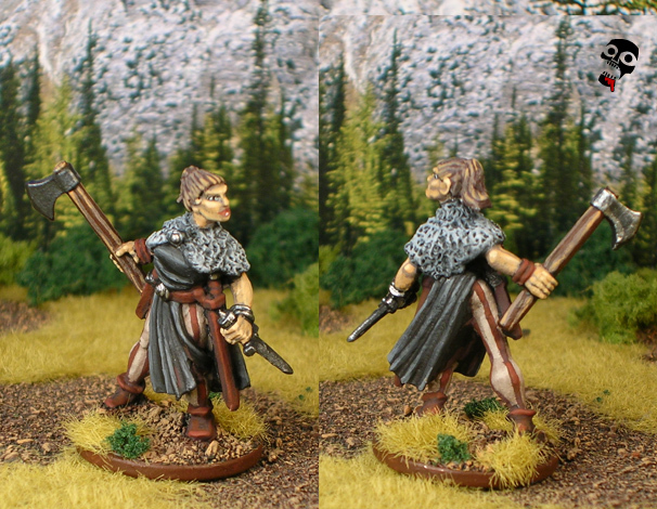Sea Raider Shield Maiden from Foundry Miniatures painted by Neldoreth - An Hour of Wolves & Shattered Shields Sea Raider Shield Maiden from Foundry Miniatures painted by Neldoreth - An Hour of Wolves & Shattered Shields
