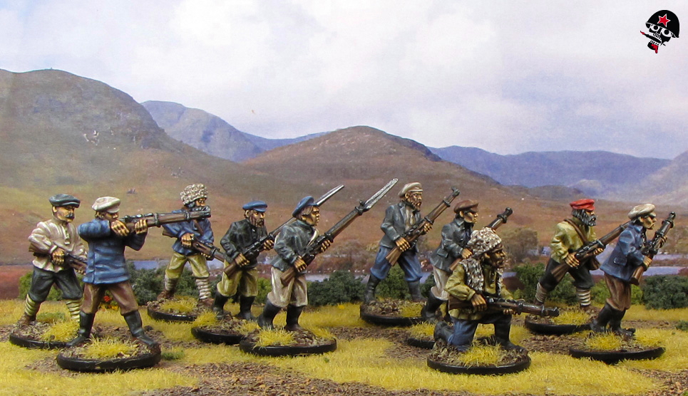 Russian Civil War Anarchists from Copplestone Castings painted by Neldoreth - An Hour of Wolves & Shattered Shields