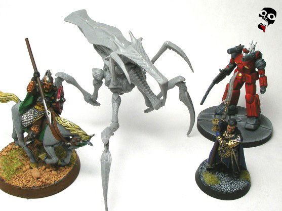 Starship Troopers Arachnid scale shot from Mongoose Publishing painted by Neldoreth - An Hour of Wolves & Shattered Shields