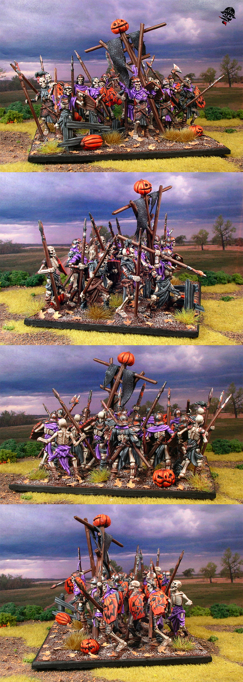 Undead Skeletons from Mantic Miniatures painted by Neldoreth - An Hour of Wolves & Shattered Shields