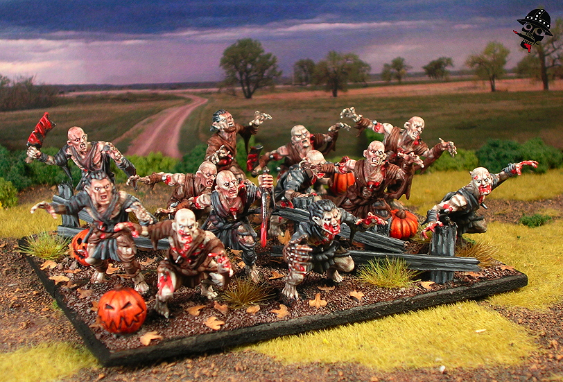 Undead Ghouls from Mantic Miniatures painted by Neldoreth - An Hour of Wolves & Shattered Shields