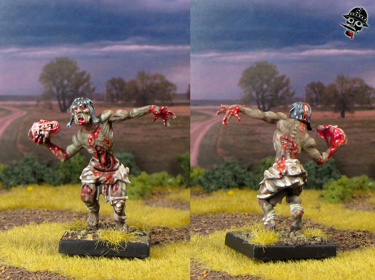 Zombie from Mantic Games painted by Neldoreth - An Hour of Wolves & Shattered Shields
