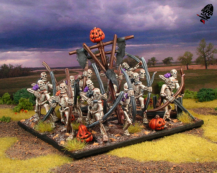 Skeleton archers from mostly Reaper with a few Games Workshop figures painted by Neldoreth - An Hour of Wolves & Shattered Shields