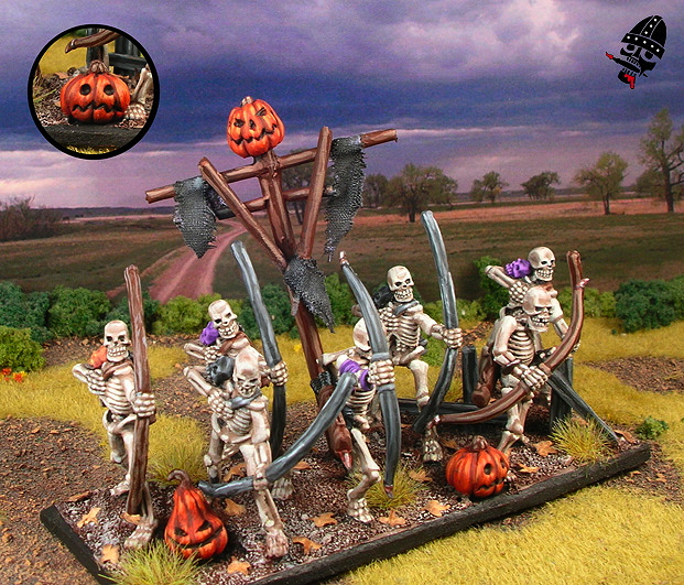 Undead skeleton archers from mostly Reaper with a few Games Workshop figures painted by Neldoreth - An Hour of Wolves & Shattered Shields