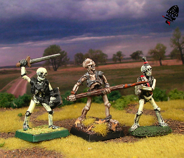 Undead skeletons from Reaper Miniatures painted by Neldoreth - An Hour of Wolves & Shattered Shields