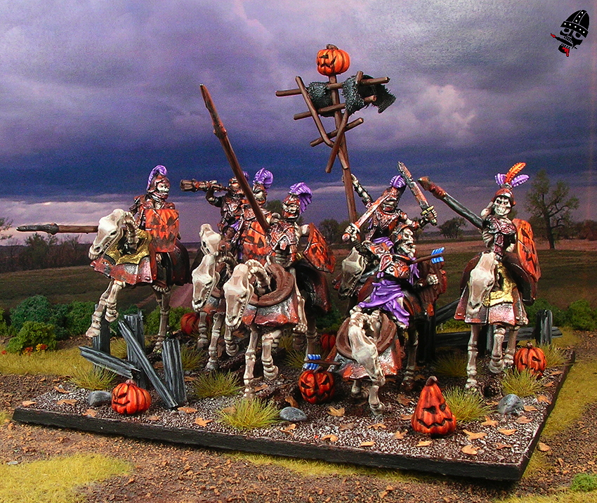 Undead mounted skeleton Revenant or Grave Guard from Games Workshop and Mantic Games painted by Neldoreth - An Hour of Wolves & Shattered Shields