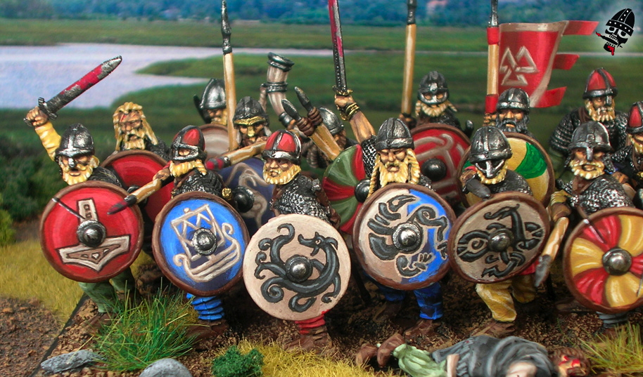 Swedish Vikings from Gripping Beast painted by Neldoreth - An Hour of Wolves & Shattered Shields Swedish Vikings from Gripping Beast painted by Neldoreth - An Hour of Wolves & Shattered Shields