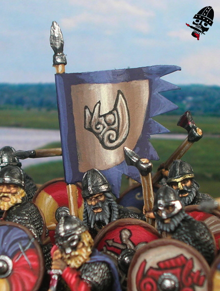 Viking boar-style banner from Gripping Beast painted by Neldoreth - An Hour of Wolves & Shattered Shields Viking boar-style banner from Gripping Beast painted by Neldoreth - An Hour of Wolves & Shattered Shields