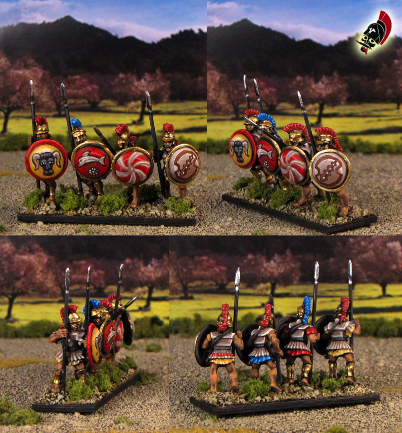 15mm Ancient Greek Hoplites from Xyston Miniatures painted by Neldoreth - An Hour of Wolves & Shattered Shields