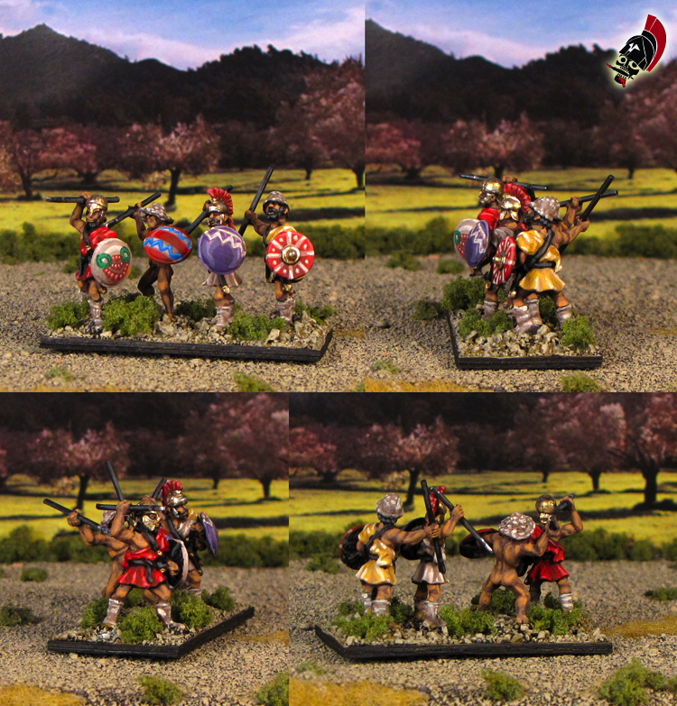 15mm Ancient Greek Peltasts from Xyston Miniatures painted by Neldoreth - An Hour of Wolves & Shattered Shields