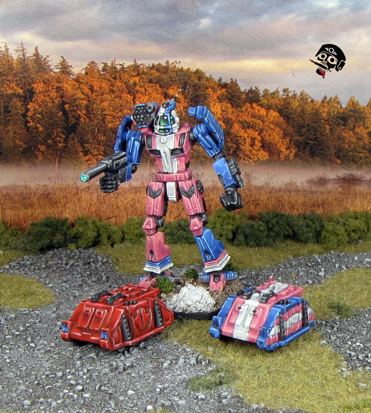 Battletech Griffin with Epic 40k Warhammer Rhino Rhinos from Iron Wind Metals painted by Neldoreth - An Hour of Wolves & Shattered Shields Battletech Griffin with Epic 40k Warhammer Rhino Rhinos from Iron Wind Metals painted by Neldoreth - An Hour of Wolves & Shattered Shields