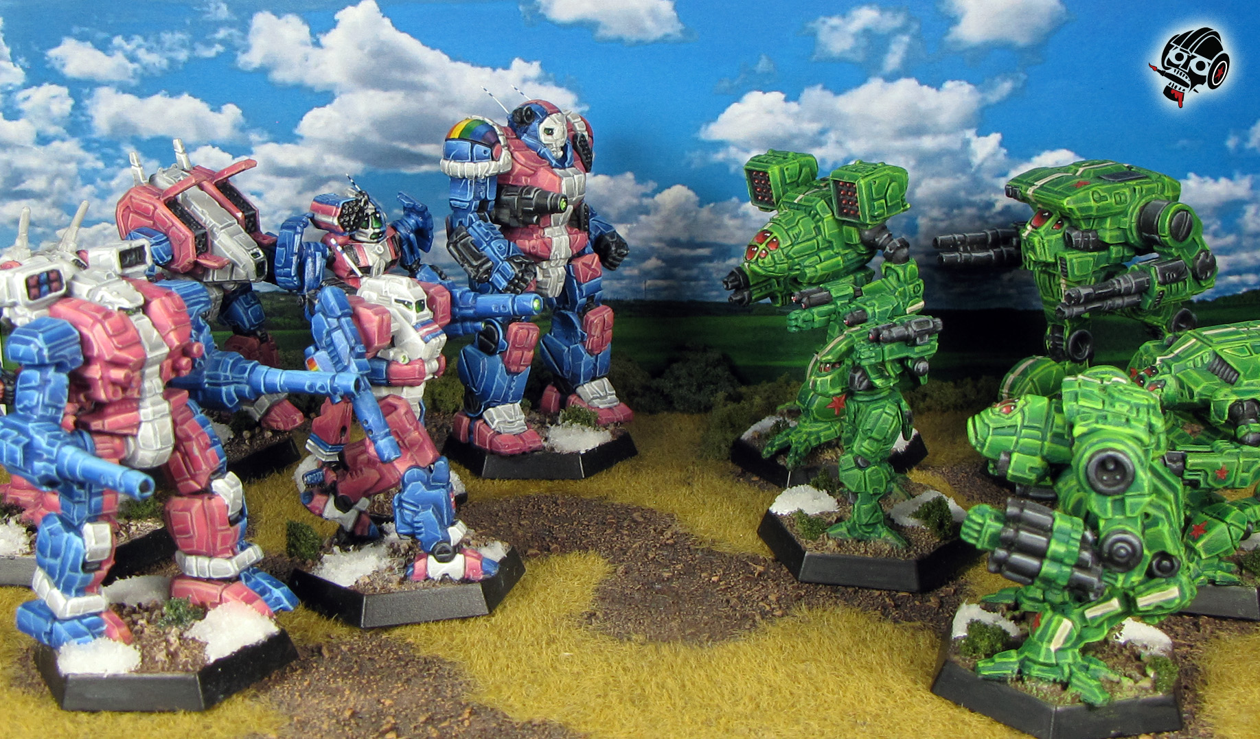 Battletech Alpha Strike Clan & Inner Sphere Battle Mechs from Catalyst Games Lab painted by Neldoreth - An Hour of Wolves & Shattered Shields Battletech Alpha Strike Clan & Inner Sphere Battle Mechs from Catalyst Games Lab painted by Neldoreth - An Hour of Wolves & Shattered Shields