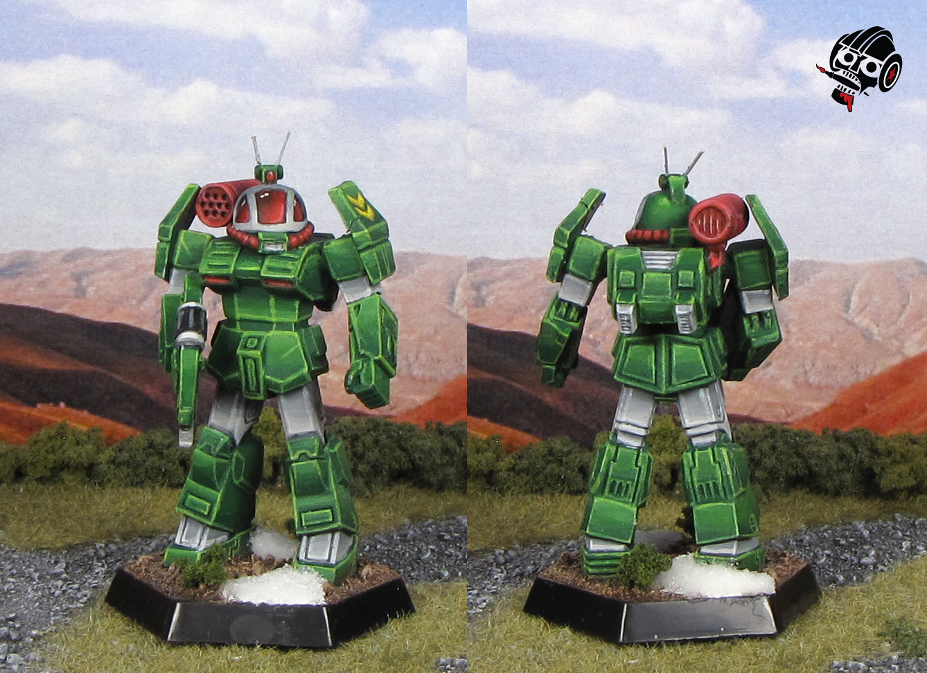Battletech Griffin Dougram Soltic Roundfacer from 3D Print painted by Neldoreth - An Hour of Wolves & Shattered Shields