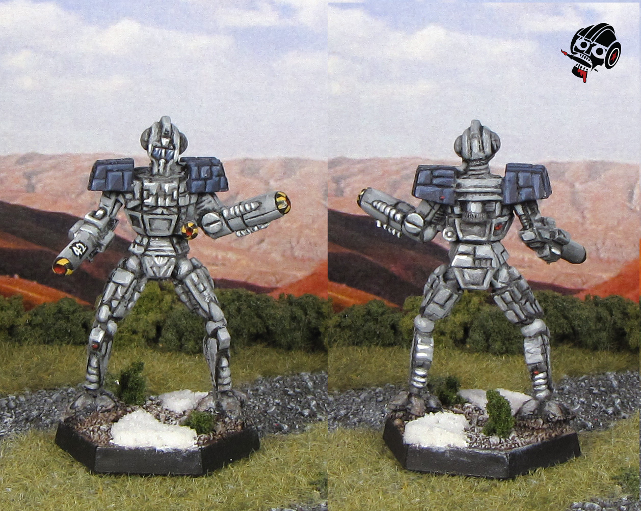 Battletech Mech Enforcer from Iron Wind Metals painted by Neldoreth - An Hour of Wolves & Shattered Shields Battletech Mech Enforcer from Iron Wind Metals painted by Neldoreth - An Hour of Wolves & Shattered Shields