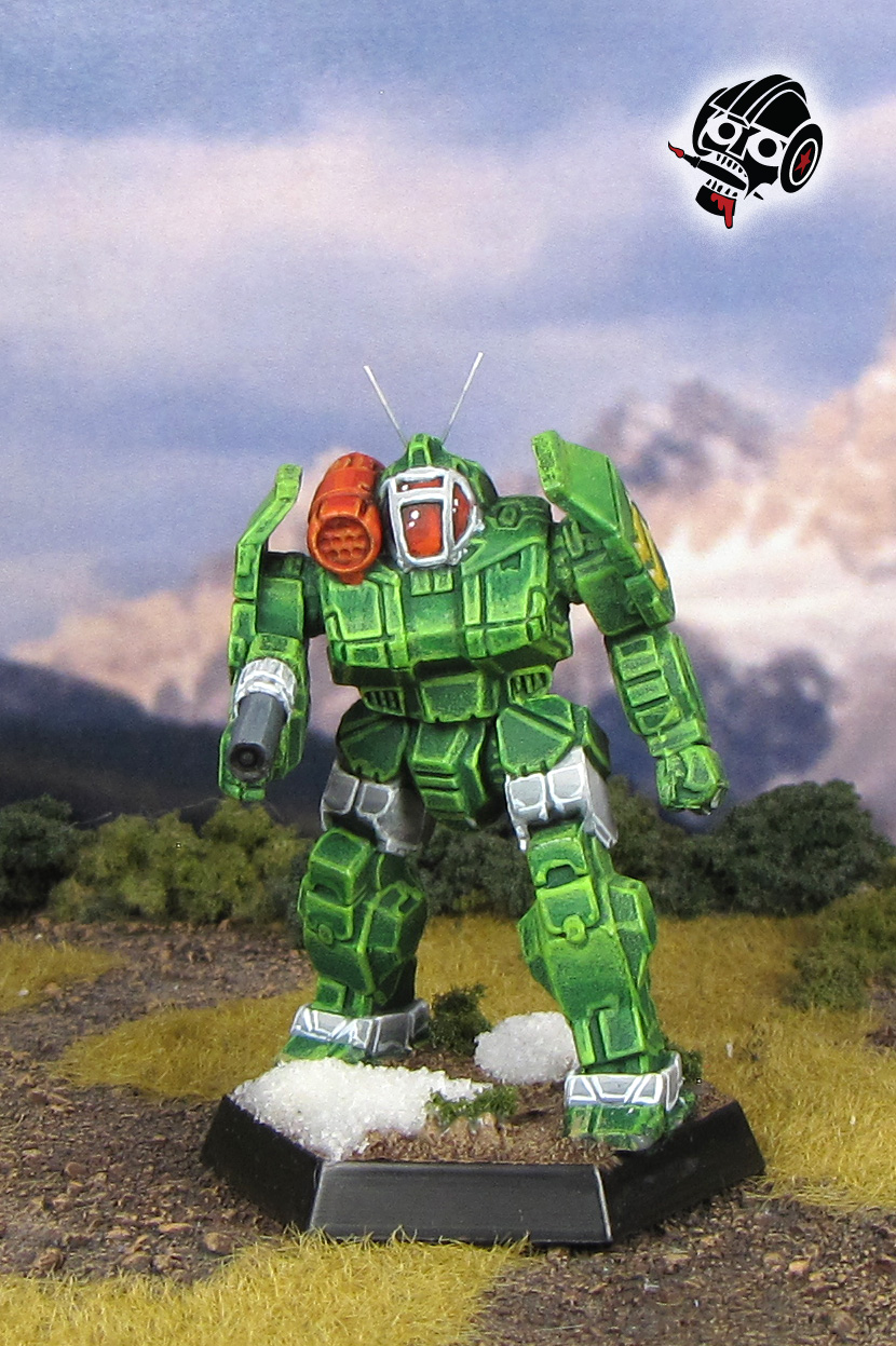 Battletech Reseen Griffin Dougram Roundfacer Miniature from Catalyst Game Labs painted by Neldoreth - An Hour of Wolves & Shattered Shields Battletech Reseen Griffin Dougram Roundfacer Miniature from Catalyst Game Labs painted by Neldoreth - An Hour of Wolves & Shattered Shields