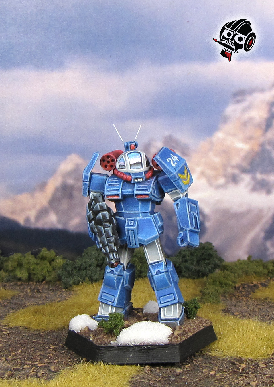 Battletech Unseen Griffin Kojima Roundfacer Dougram from 3D printed painted by Neldoreth - An Hour of Wolves & Shattered Shields Battletech Unseen Griffin Kojima Roundfacer Dougram from 3D printed painted by Neldoreth - An Hour of Wolves & Shattered Shields