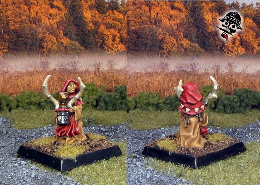 Bretonnian Lord with Great Weapon on Foot Young Helmet Bearer from Games Workshop painted by Neldoreth - An Hour of Wolves & Shattered Shields