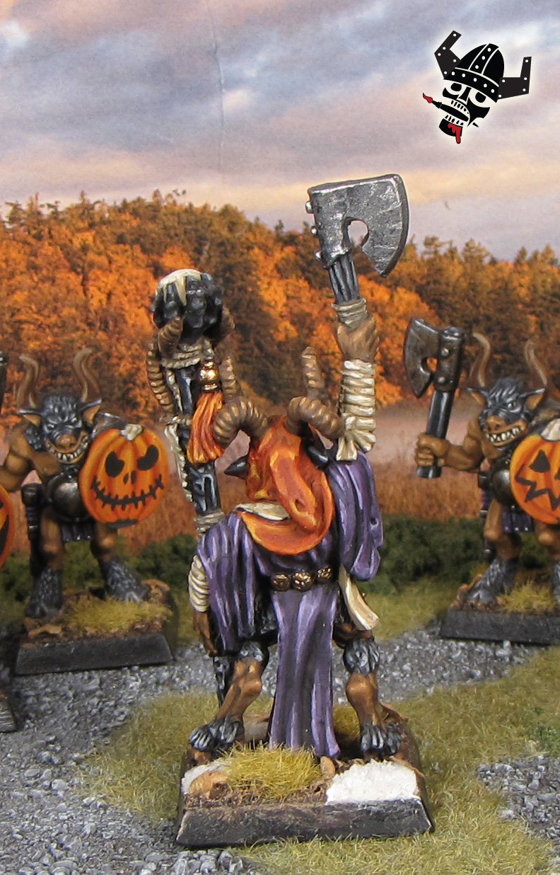 Chaos Beastman Shaman old world fantasy battle masters Warhammer from Milton Bradley and Games Workshop painted by Neldoreth - An Hour of Wolves & Shattered Shields Chaos Beastman Shaman old world fantasy battle masters Warhammer from Milton Bradley and Games Workshop painted by Neldoreth - An Hour of Wolves & Shattered Shields