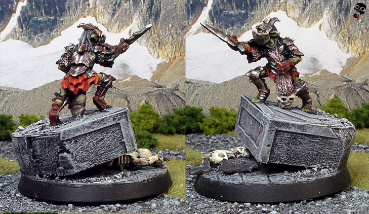 Goblin King conversion from Games Workshop painted by Neldoreth - An Hour of Wolves & Shattered Shields