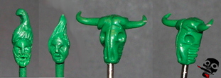 15mm heads and skull sculpted but not yet from  painted by Neldoreth - An Hour of Wolves & Shattered Shields