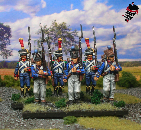 French Line or Light Infantry from Perry Miniatures and HaT Industries painted by Neldoreth - An Hour of Wolves & Shattered Shields