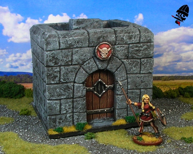 Generic Medieval Building from Scratch built by Neldoreth painted by Neldoreth - An Hour of Wolves & Shattered Shields